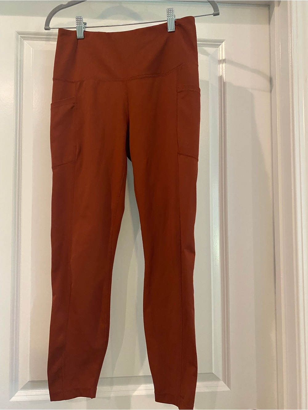 Reflex Rust High-Rise Leggings with Side Pockets